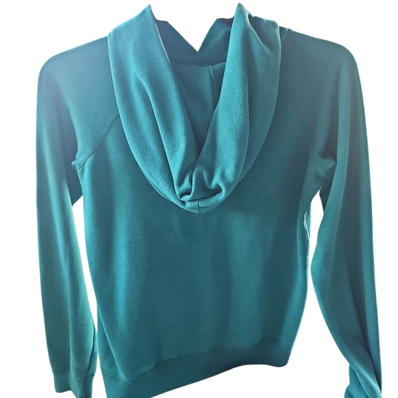 American Eagle Outfitters Women's Green Hoodie - Picture 2 of 5